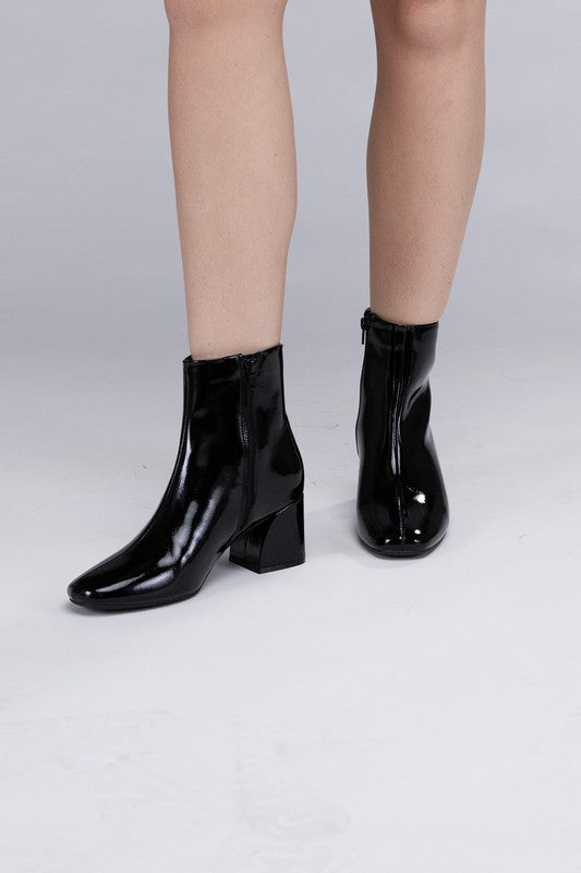 Ultra Faux Leather Ankle Boots