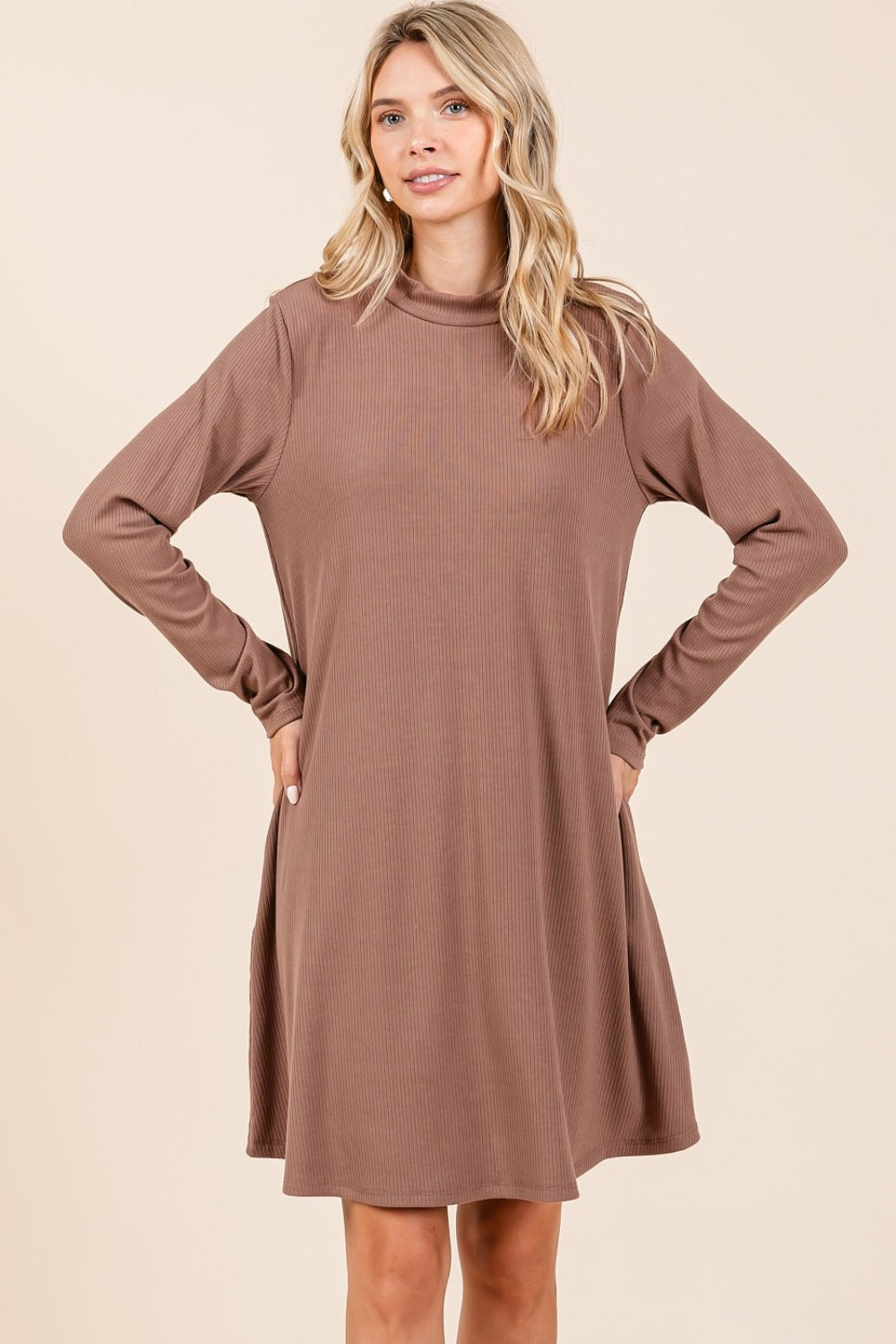 mittoshop long sleeve dress MITTOSHOP Black Satin Cutout Mini Dress Black / L