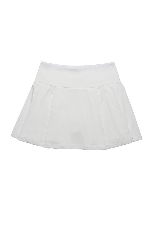 Light fabric tennis skirt