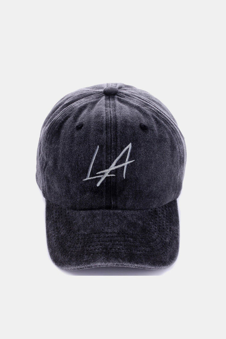 Zenana Washed Embroidered LA New York City Baseball Cap