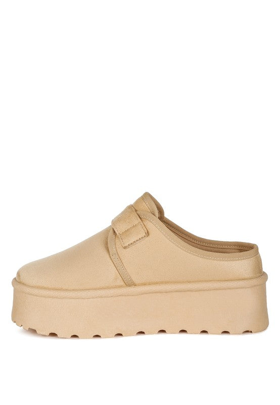 London Rag Ryeson Buckle Strap Platform Classic Slip-On