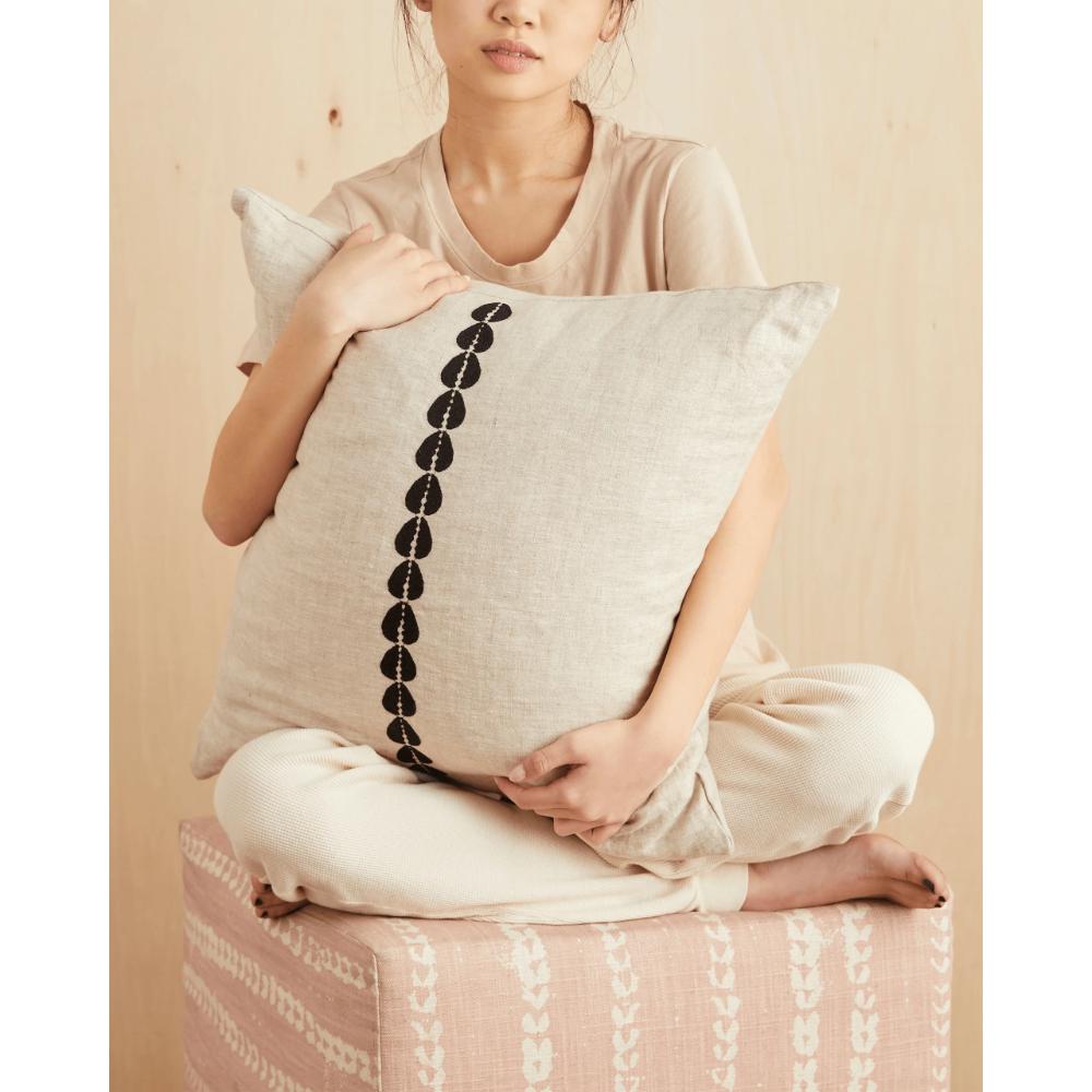 Cowrie Shell Pillow - Natural