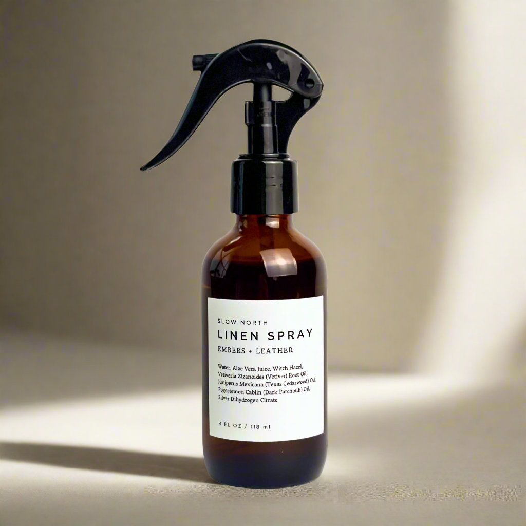 Slow North Linen Spray - Embers + Leather