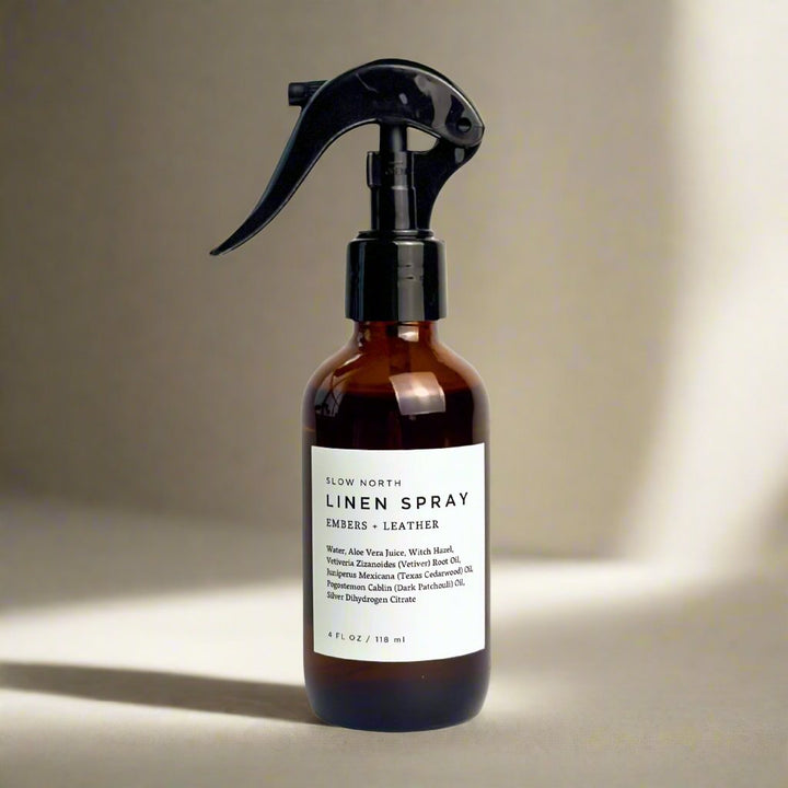 Slow North Linen Spray - Embers + Leather