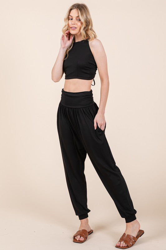 Orange Farm Clothing Harem Jogger Pants with Side Pockets