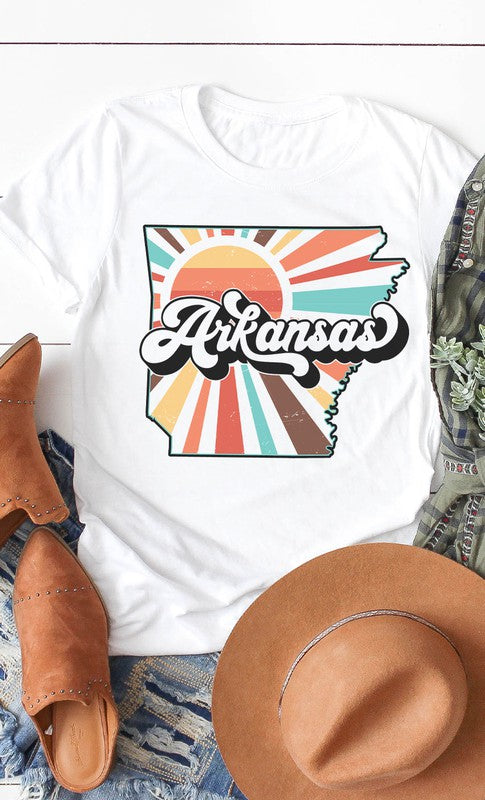 Arkansas Retro State Graphic Tee