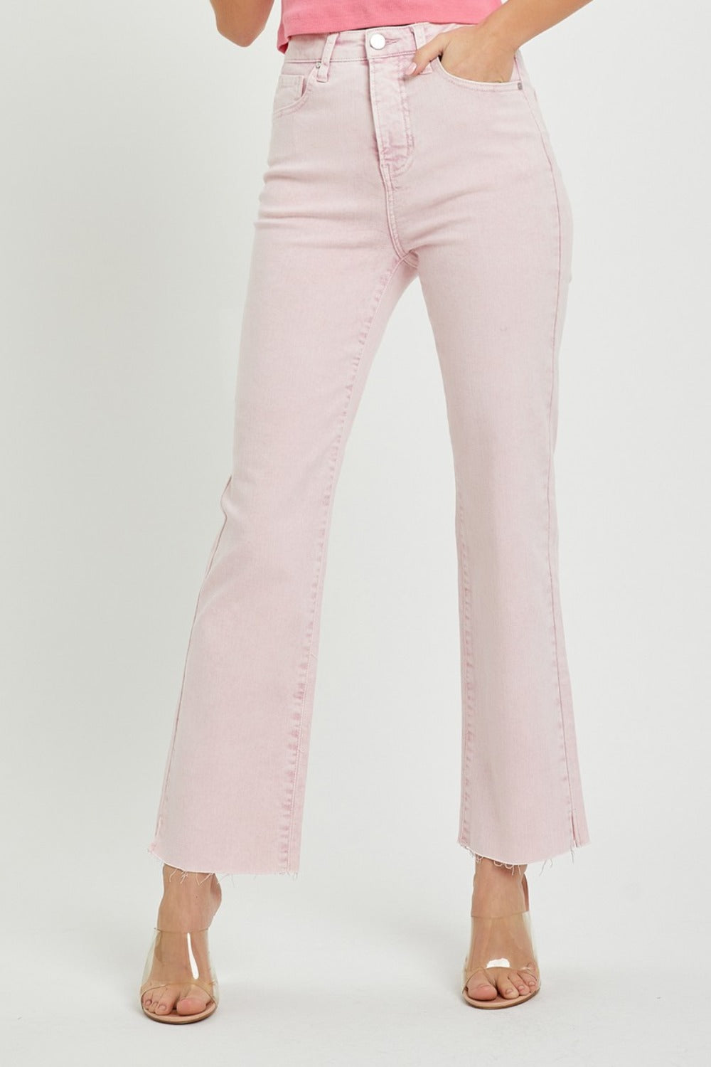 RISEN High Rise Tummy Control Straight Jeans