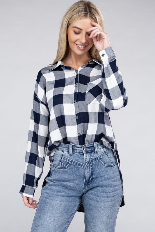 Ambiance Classic Plaid Flannel Shirt