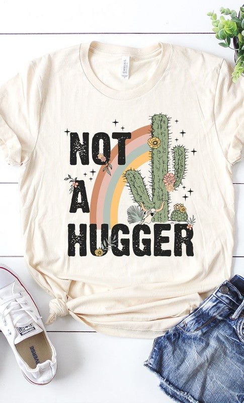 Retro Not A Hugger Graphic Tee