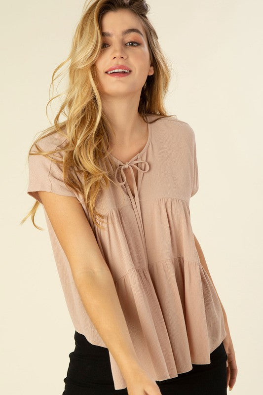 Lilou A-line Tiered Blouse
