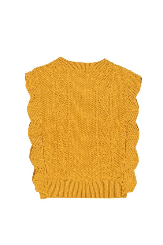 Lilou Ruffle sweater vest