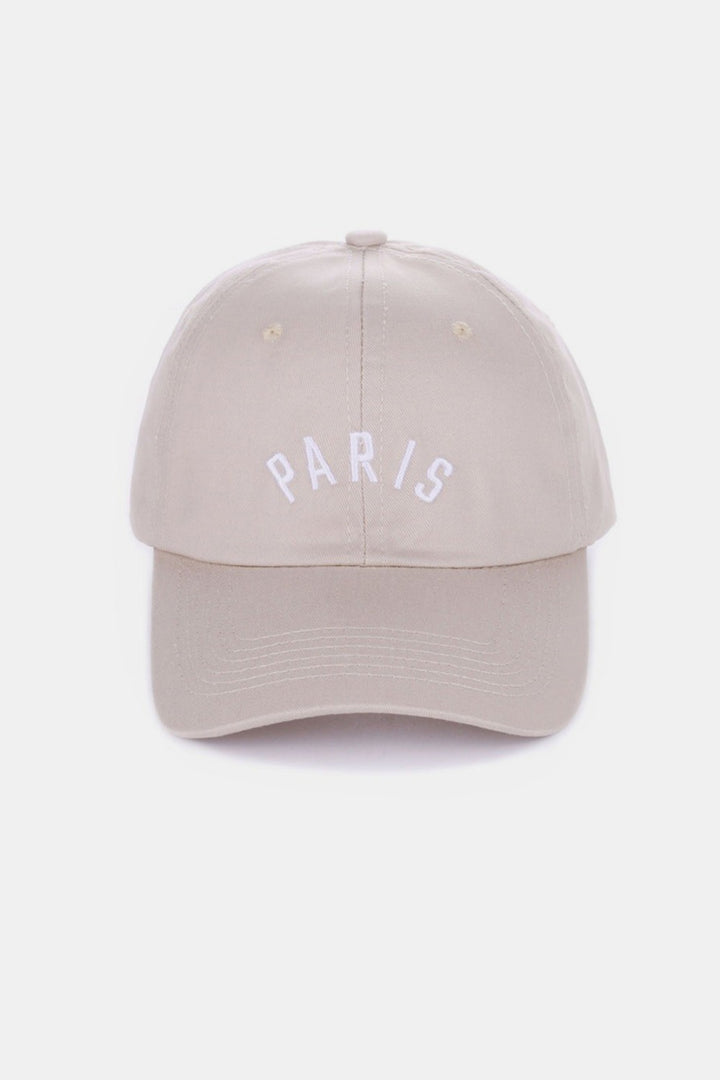 Zenana Paris New York London Embroidered City Baseball Cap