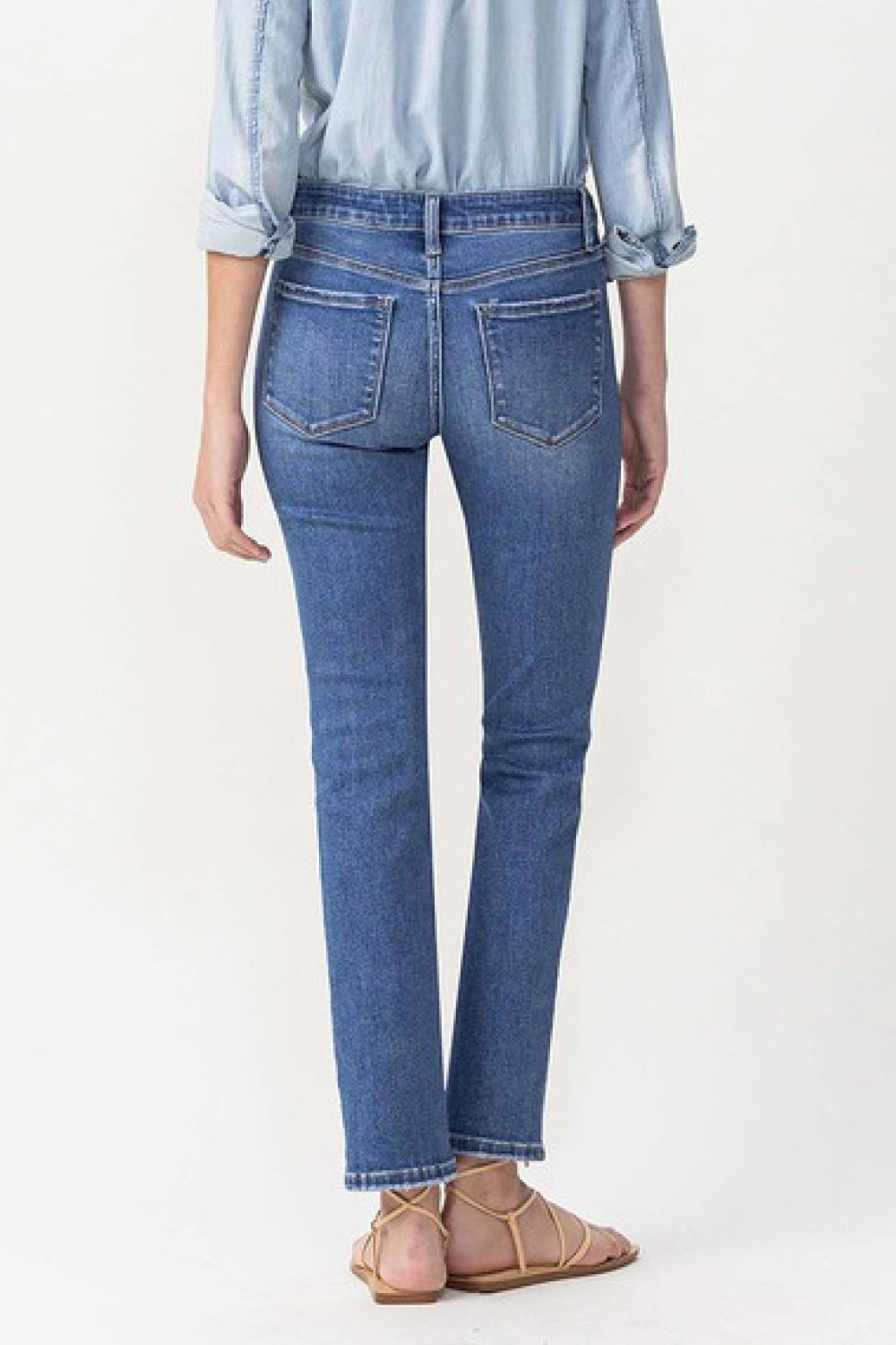 Lovervet Maggie Midrise Slim Ankle Straight Jeans