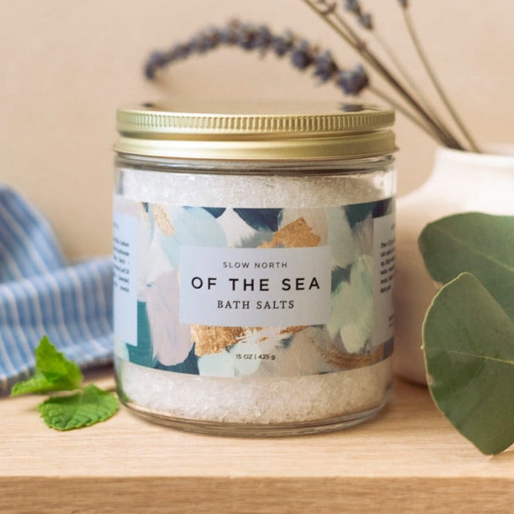 Slow North Of The Sea Bath Salts - 15 oz Jar