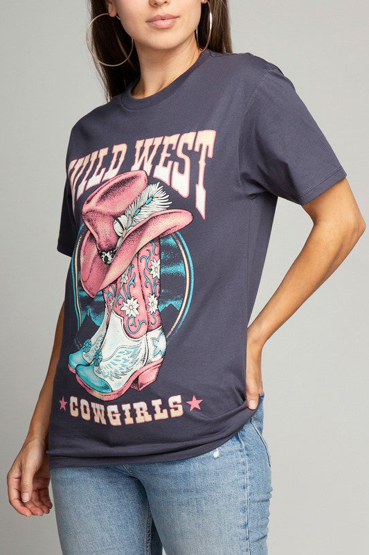 Lotus Wild West Cowgirls Graphic Top