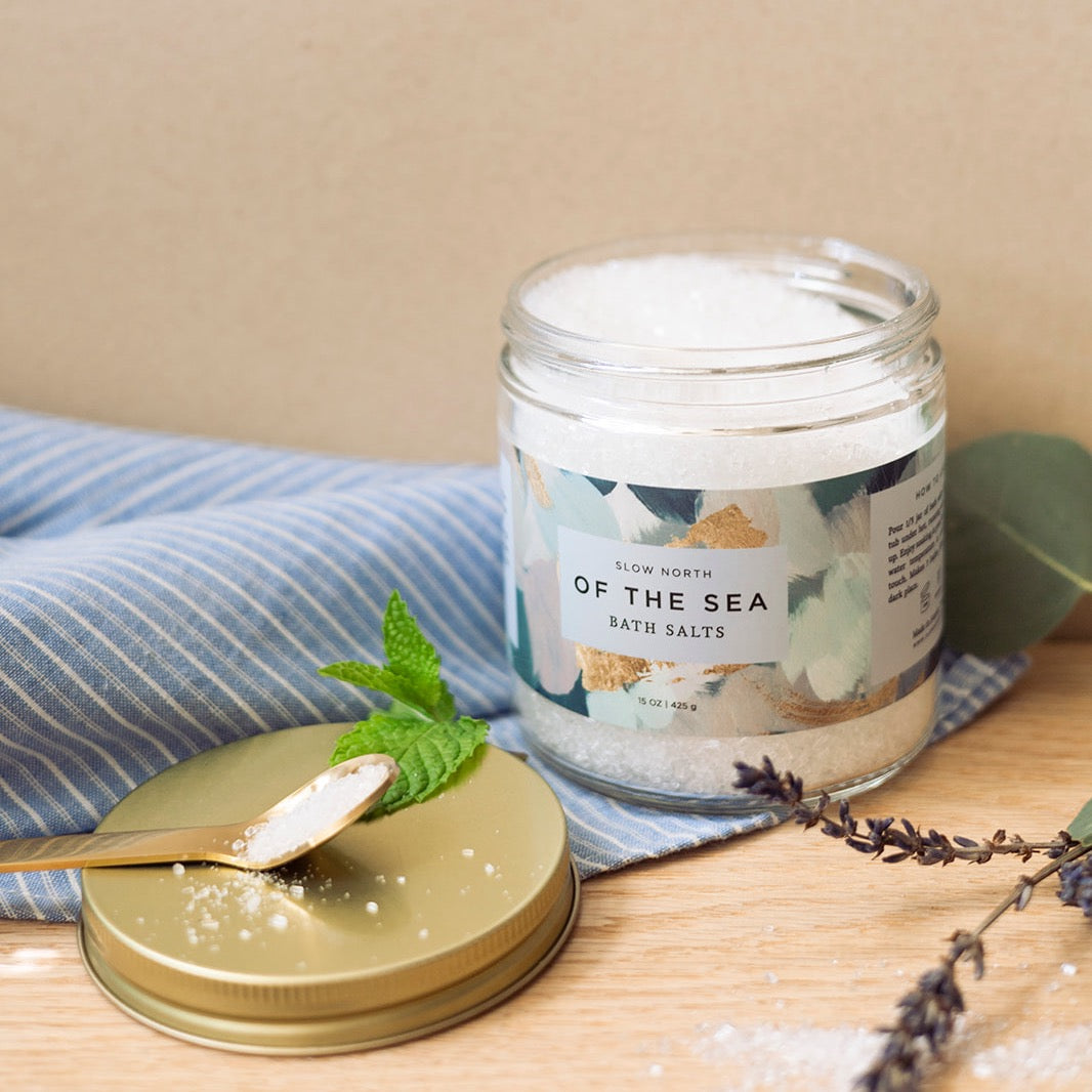 Slow North Of The Sea Bath Salts - 15 oz Jar