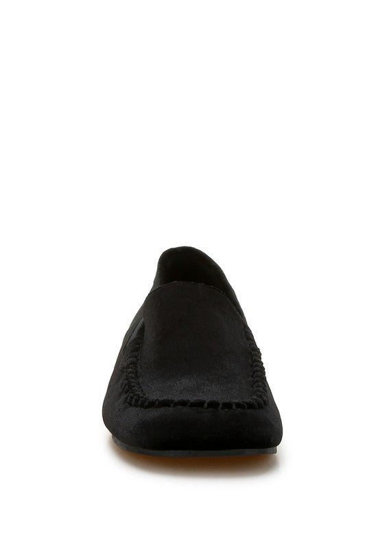 Rag & Co Robua Velvet Flat Loafers