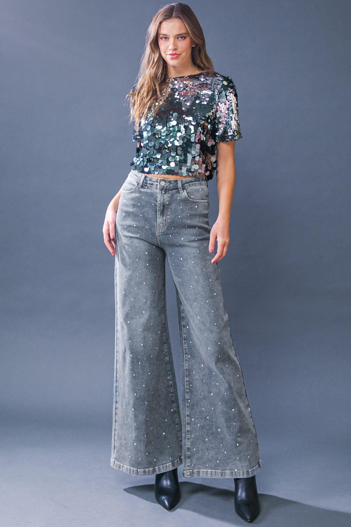 FLYING TOMATO TAKE THE CHANCE DENIM PANTS