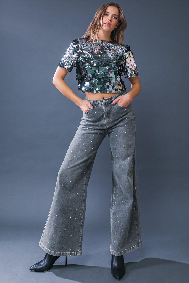 FLYING TOMATO TAKE THE CHANCE DENIM PANTS