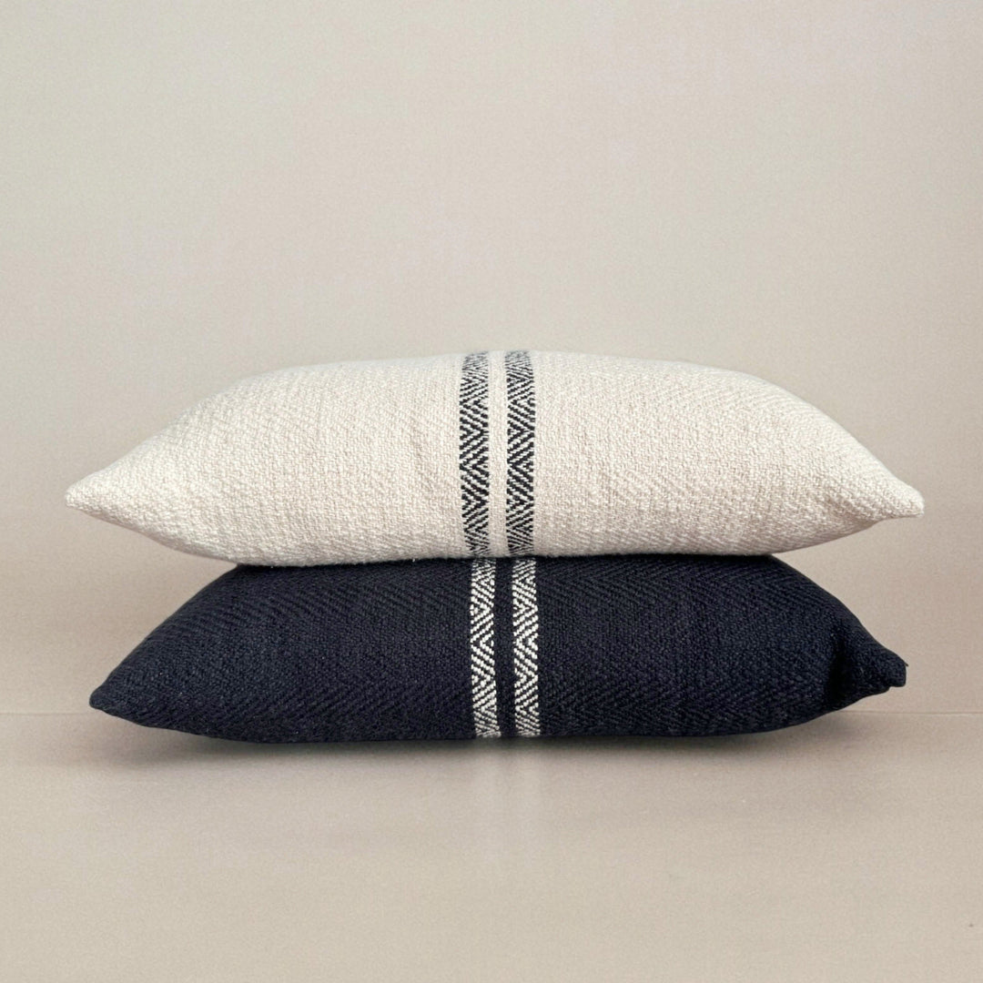 Hugh Lumbar Pillow - Cream