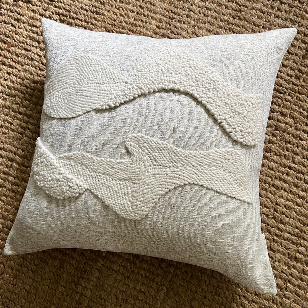 Cotton Tree Punch Needle Pillow - Landscapes Pattern No 1