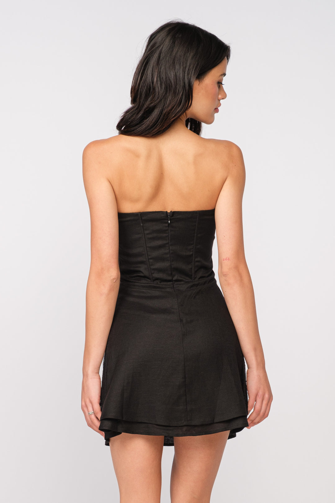Sky To Moon Corset Style Strapless Dress