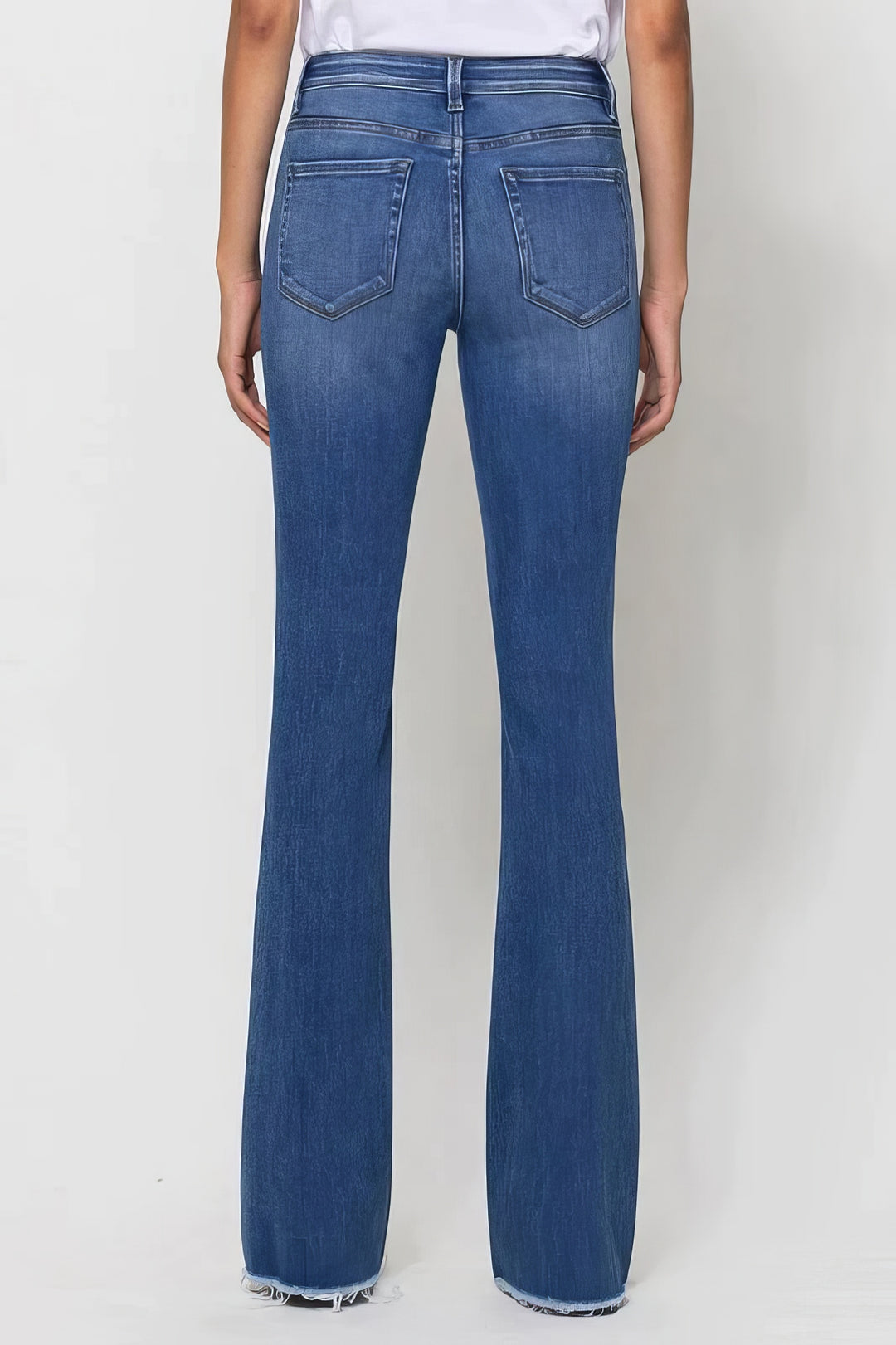 Vervet Alison Mid Rise Mini Flare Jeans