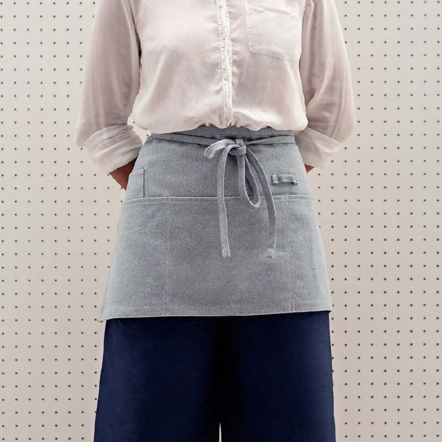 Meema Blue Waist Apron