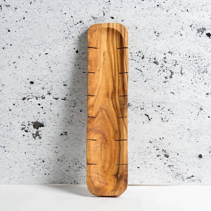 Gharyan Handmade Rustic Olive Wood Bread Slicing Board