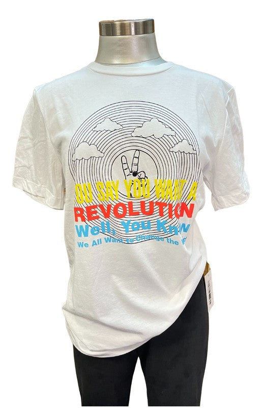 Cream Beatles Revolution T-shirt sold at Boho Soho