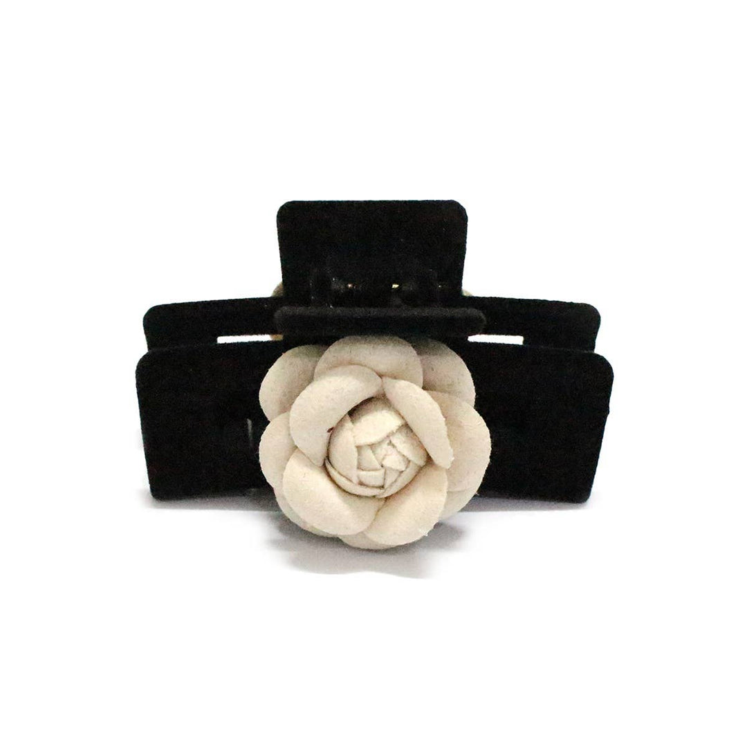 SQUARE FLOWER JAW HAIR CLIP - Boho Soho