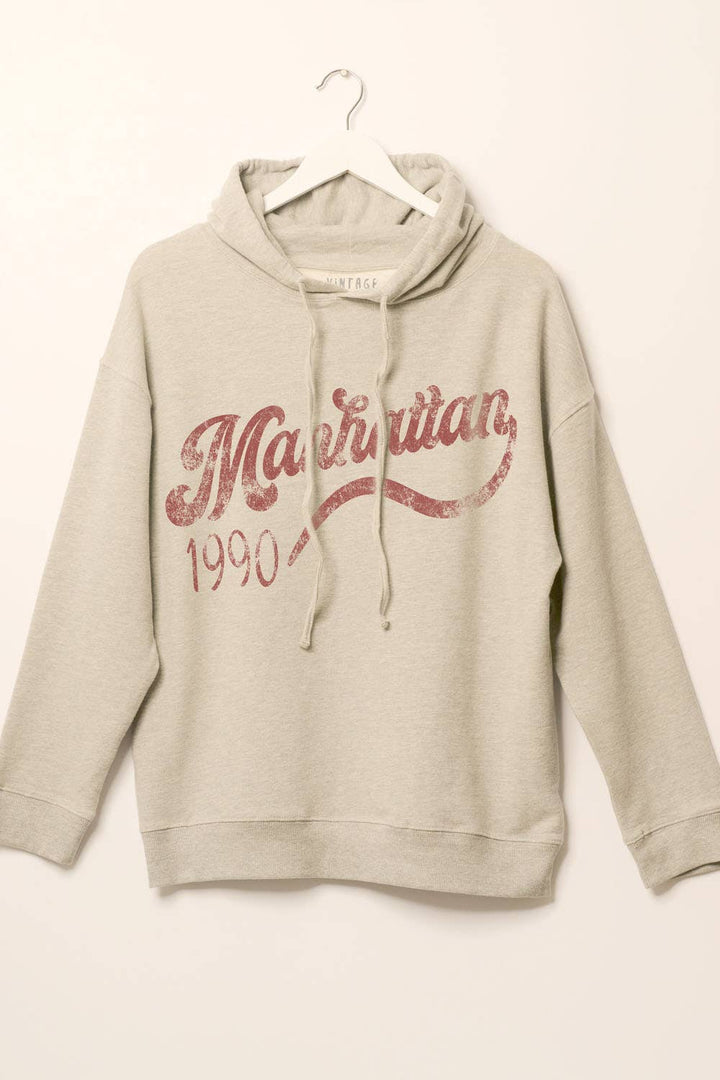 Manhattan 1990 French Terry Graphic Hoodie