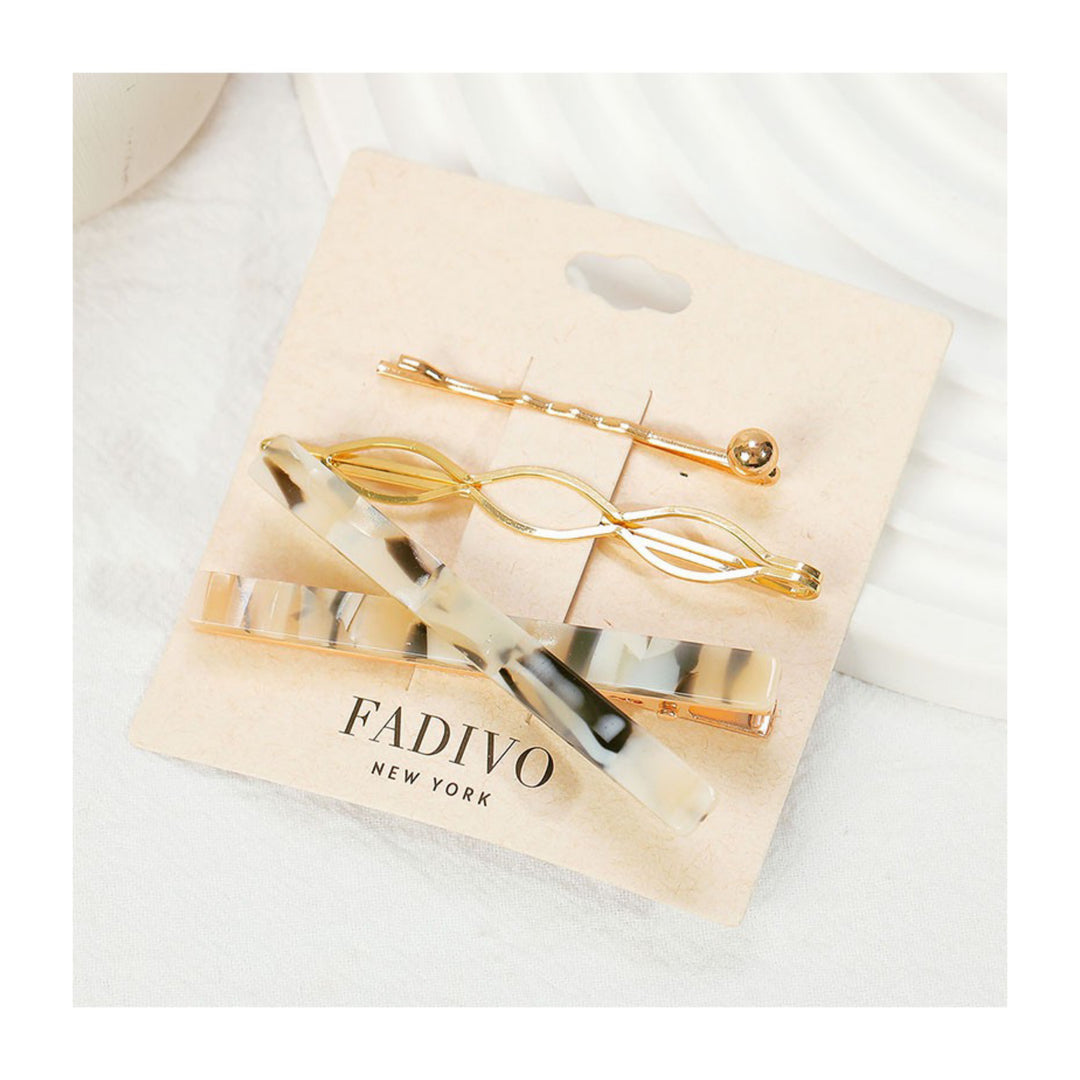 Fadivo Hair Pin Set Tortoiseshell - Boho Soho