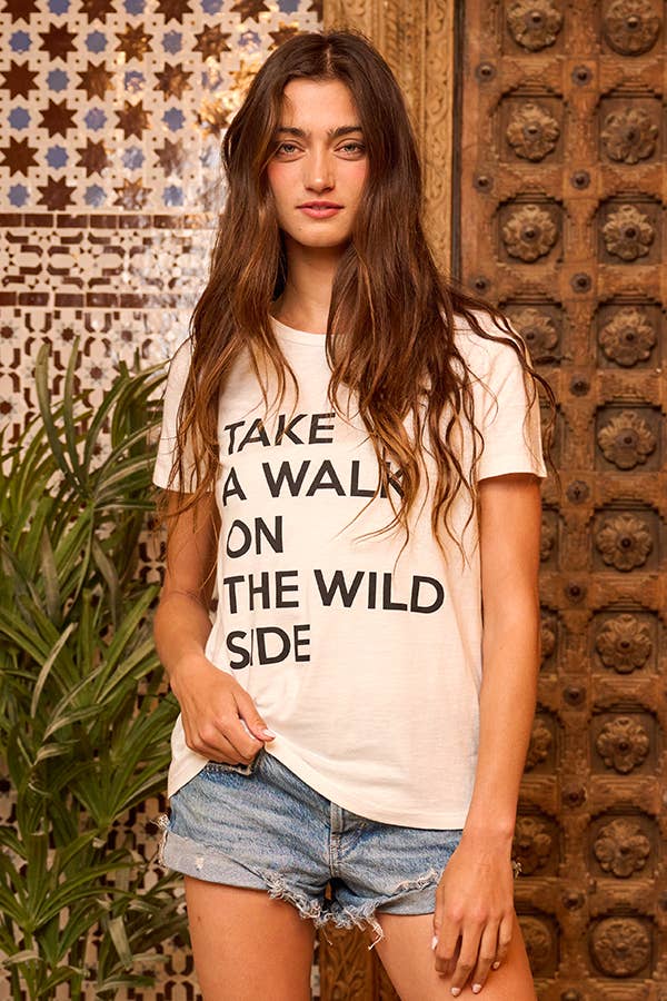 Bucketlist Lou Reed Take A Walk On The Wild Side Graphic T-shirt